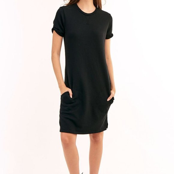 ⭐️LAMade French Terry Sweatshirt Dress w/Pockets - Picture 1 of 6